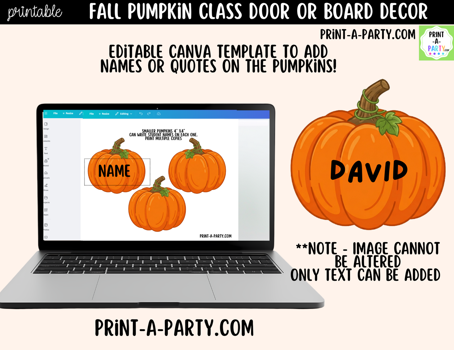 Fall Pumpkin-themed Printable Classroom Decor Kit for Doors, Boards, Hallways - A Patch of Great Learners
