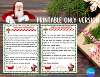 SANTA EDITABLE or PRINTABLE LETTER KIT | Christmas Letters | 2 Santa Letters | Edit with your information! Instant Download