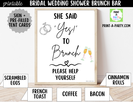 She Said Yes to Brunch | Brunch Bar Kit