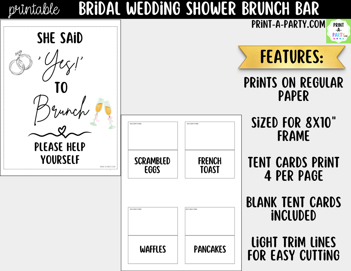 She Said Yes to Brunch | Brunch Bar Kit