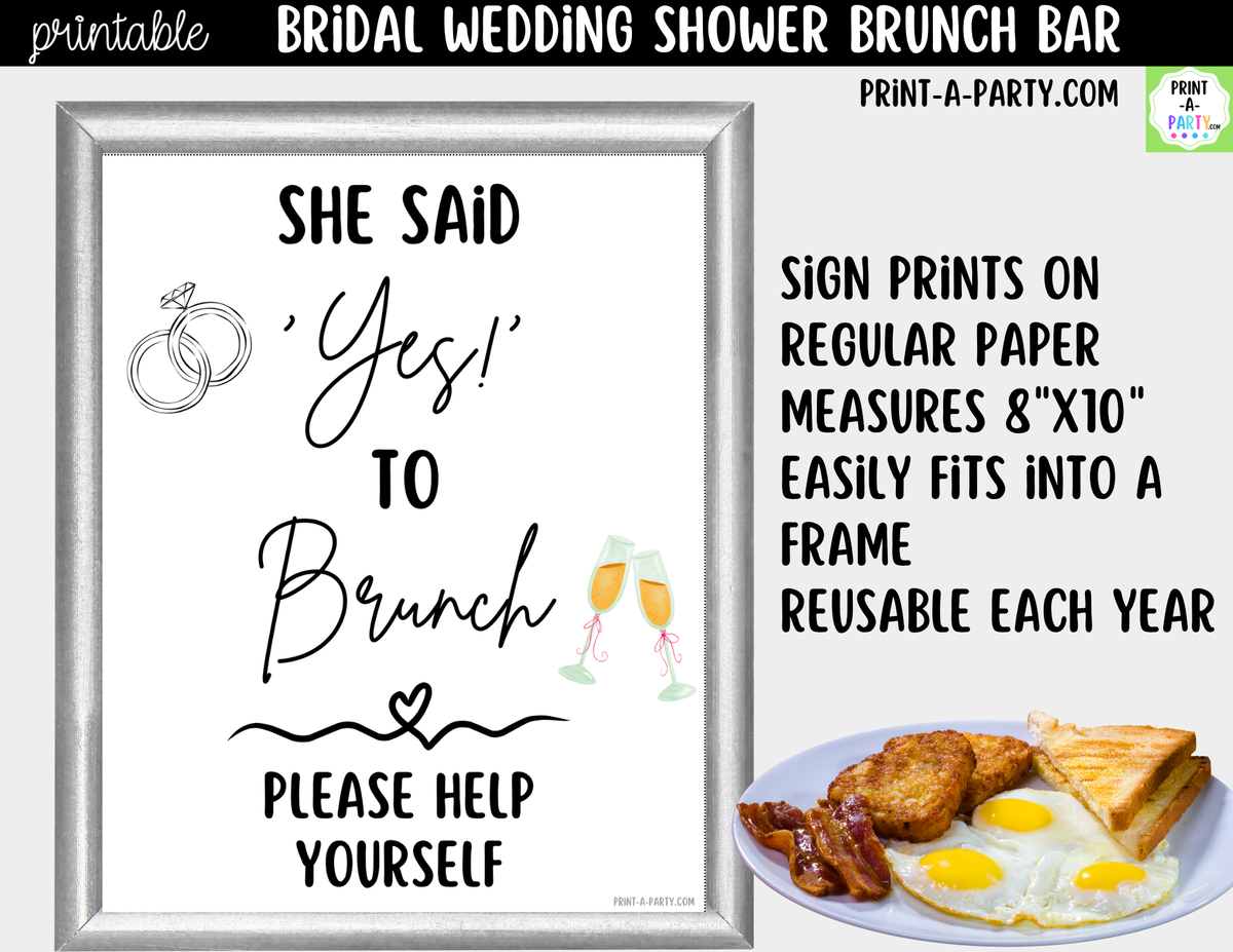 She Said Yes to Brunch | Brunch Bar Kit