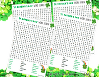 WORD SEARCH: St. Patrick's Day Word Search | Classroom Word Search | Party Word Search Printable - INSTANT DOWNLOAD