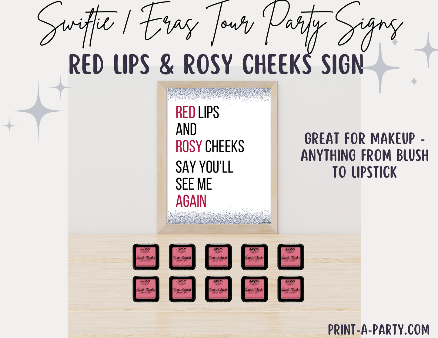 Swiftie Party Signs | Taylor Party Signs | Eras Tour Party | Swiftie Party Favor Food Signs | T Swift Party Ideas | Swiftie Party Theme