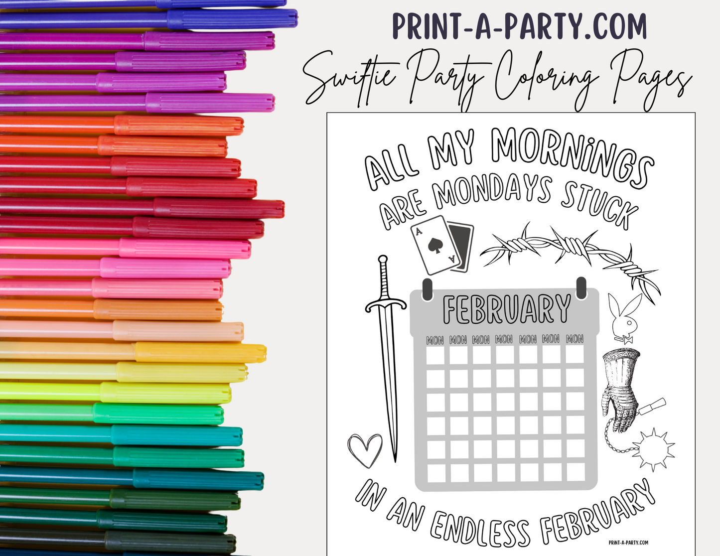 Swiftie Party Coloring Pages | Taylor Lyrics Coloring Pages | Eras Tour Idea | Taylor Party Idea | T Swift Party Idea | Swiftie Coloring Pages