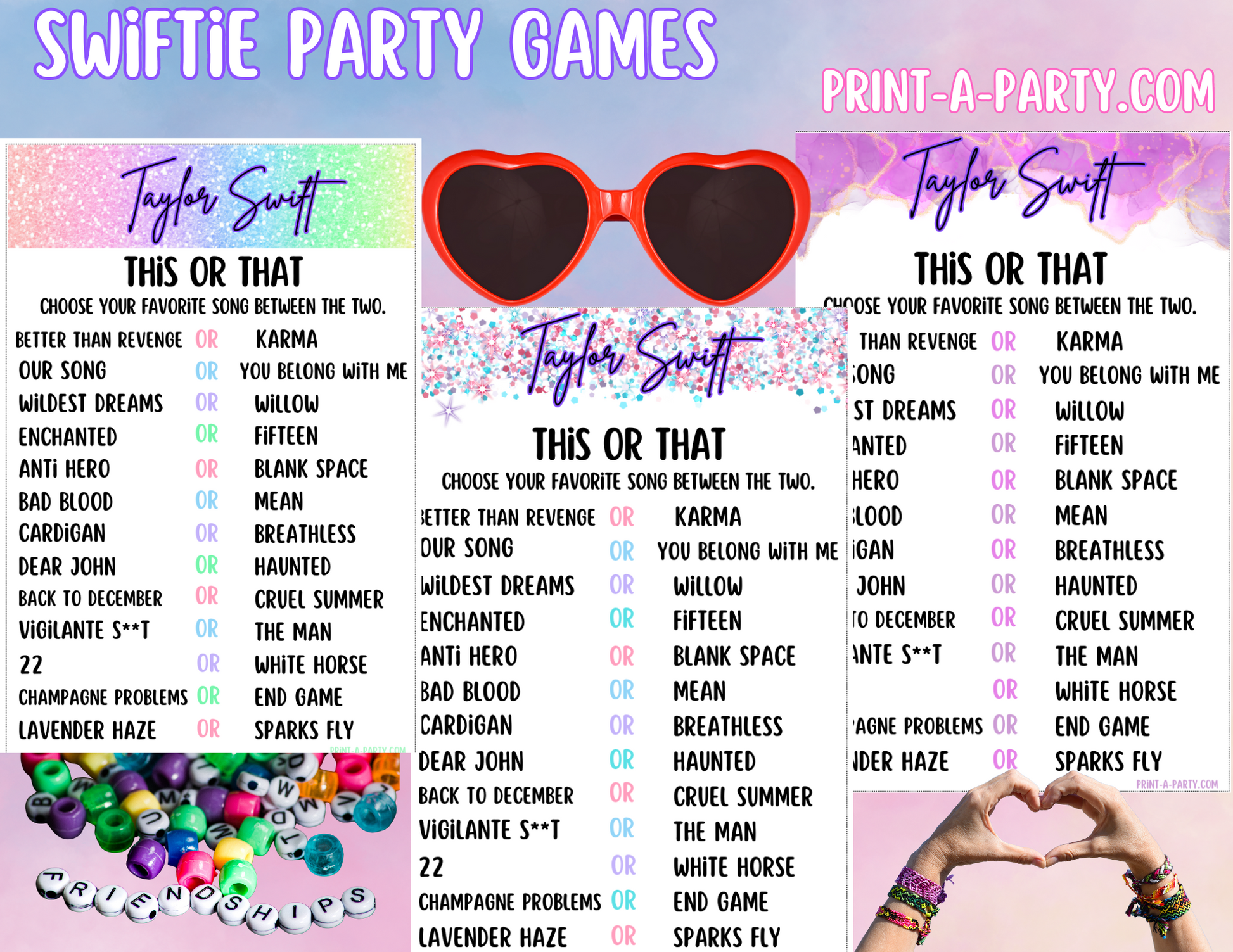 Printable Taylor Swift This or That Game - Swiftie Party Idea – PrintAParty printable-taylor-swift-this-or-that-game-swiftie-party-idea-printaparty