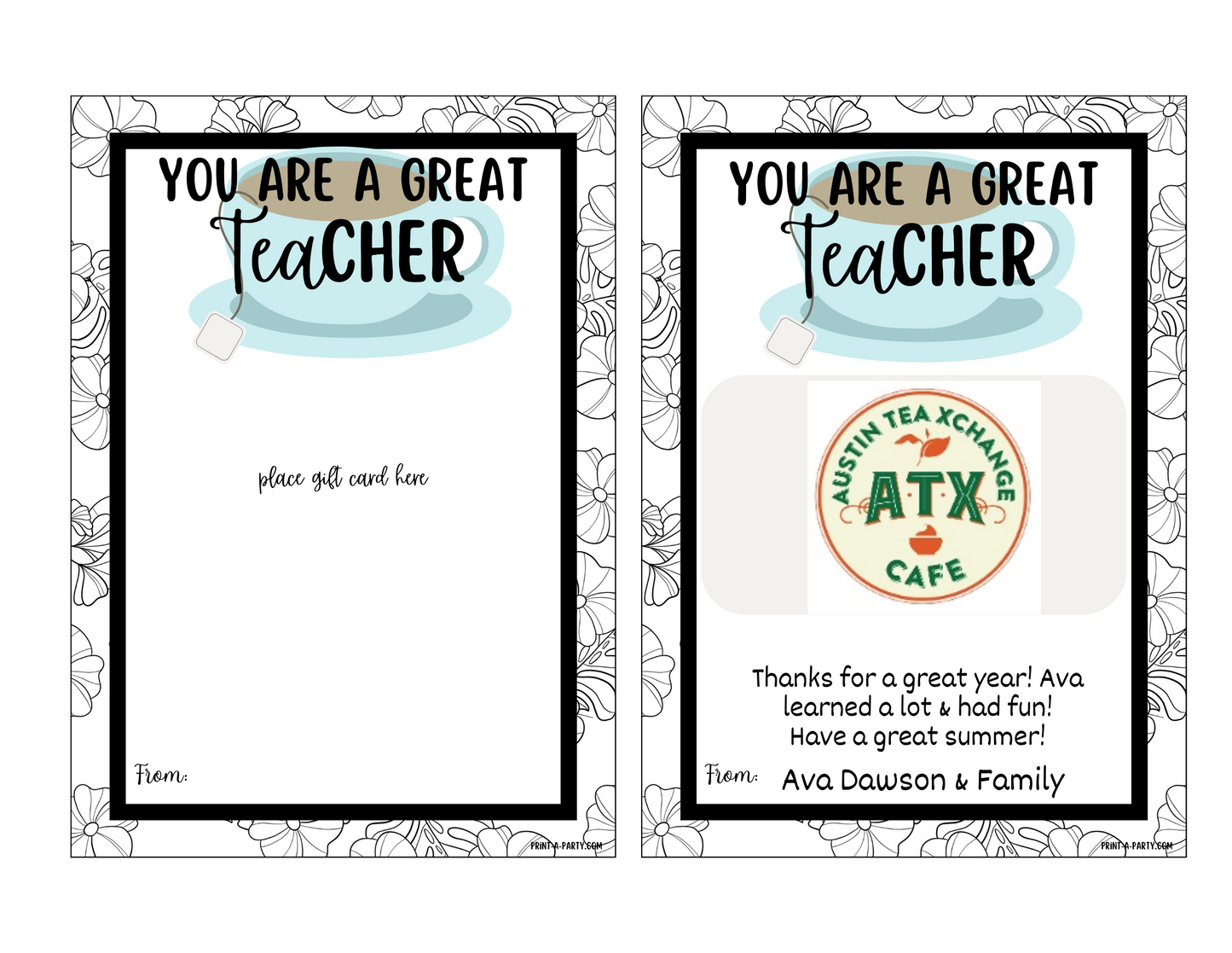 GIFT CARDS: Teacher or Staff Appreciation Gifts | Teacher Appreciation Week | End of Year Teacher Gifts | RESTAURANTS | Teacher Gift Cards | Whataburger | Tacos | Tea | Pasta | Burgers | Chik Fil A