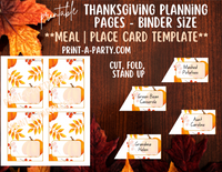 Thanksgiving Organization Binder: Thanksgiving Hosting Binder | Thanksgiving Binder | INSTANT DOWNLOAD - 16 pages!