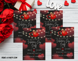 VALENTINE PARTY EDITABLE INVITATION: VALENTINE'S PARTY - EDITABLE PRINTABLE | Valentine's Day Party Invite | Valentine Party Customization