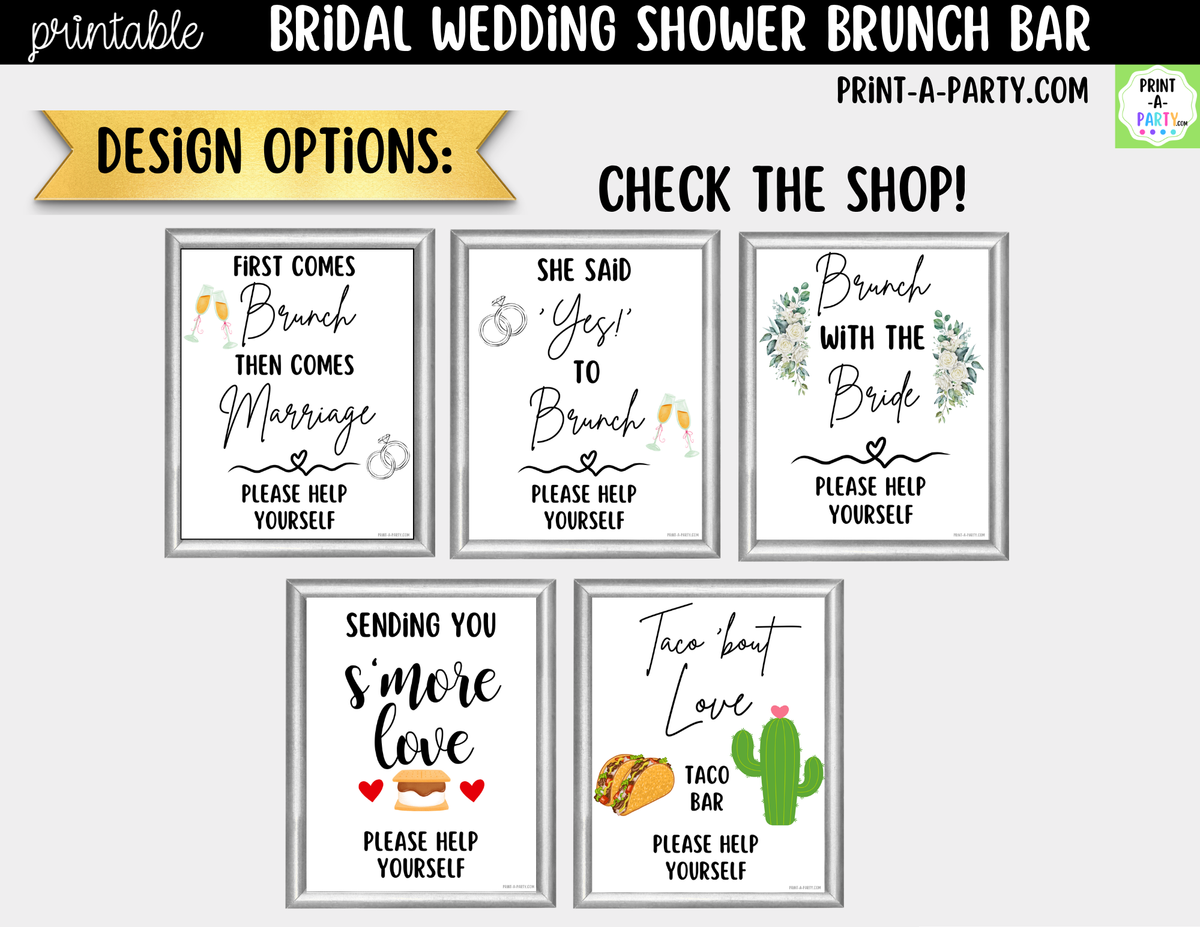 First Comes Brunch Then Comes Marriage | Brunch Bar Kit
