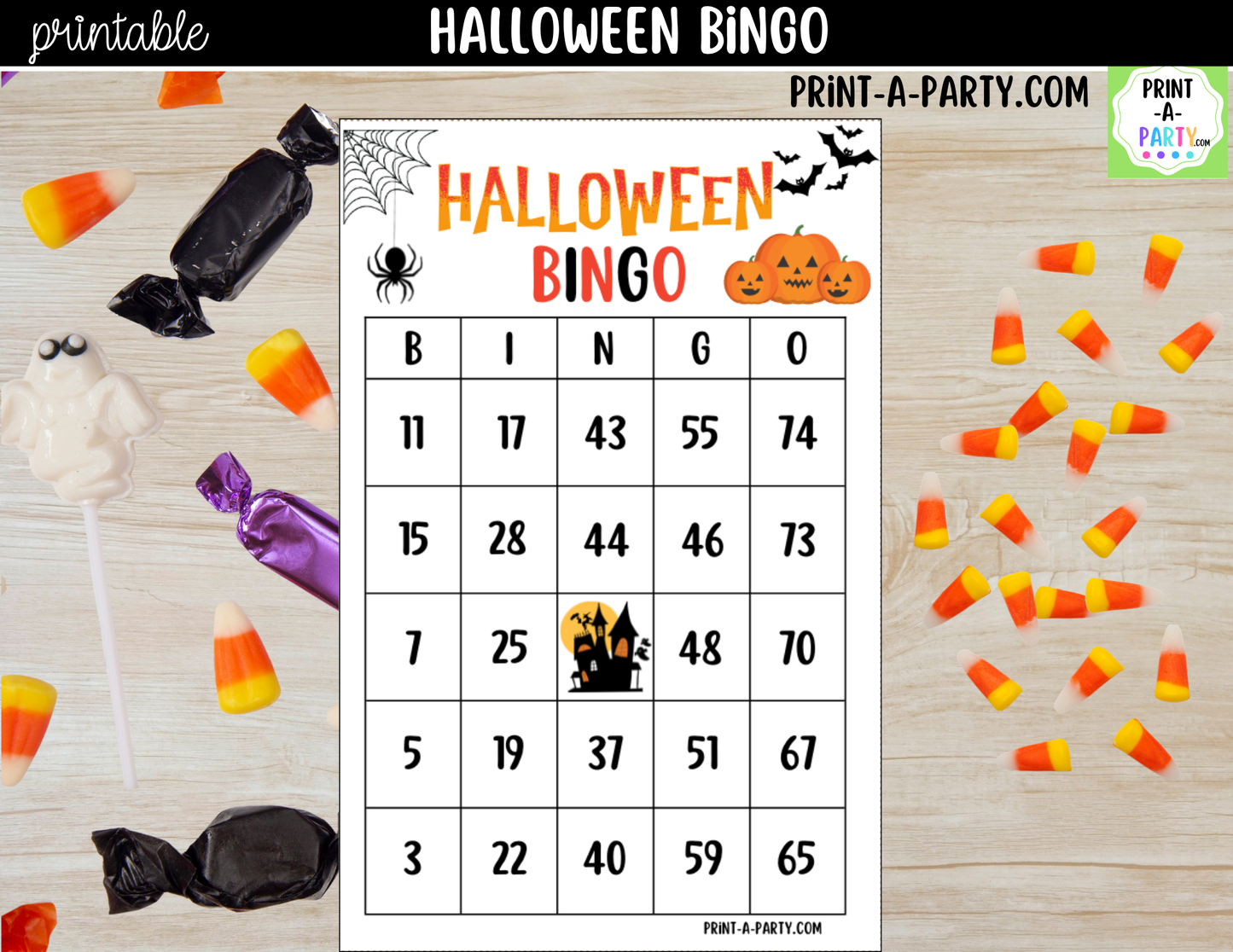 Halloween Bingo Game Printable | Classroom, Party & Family Game