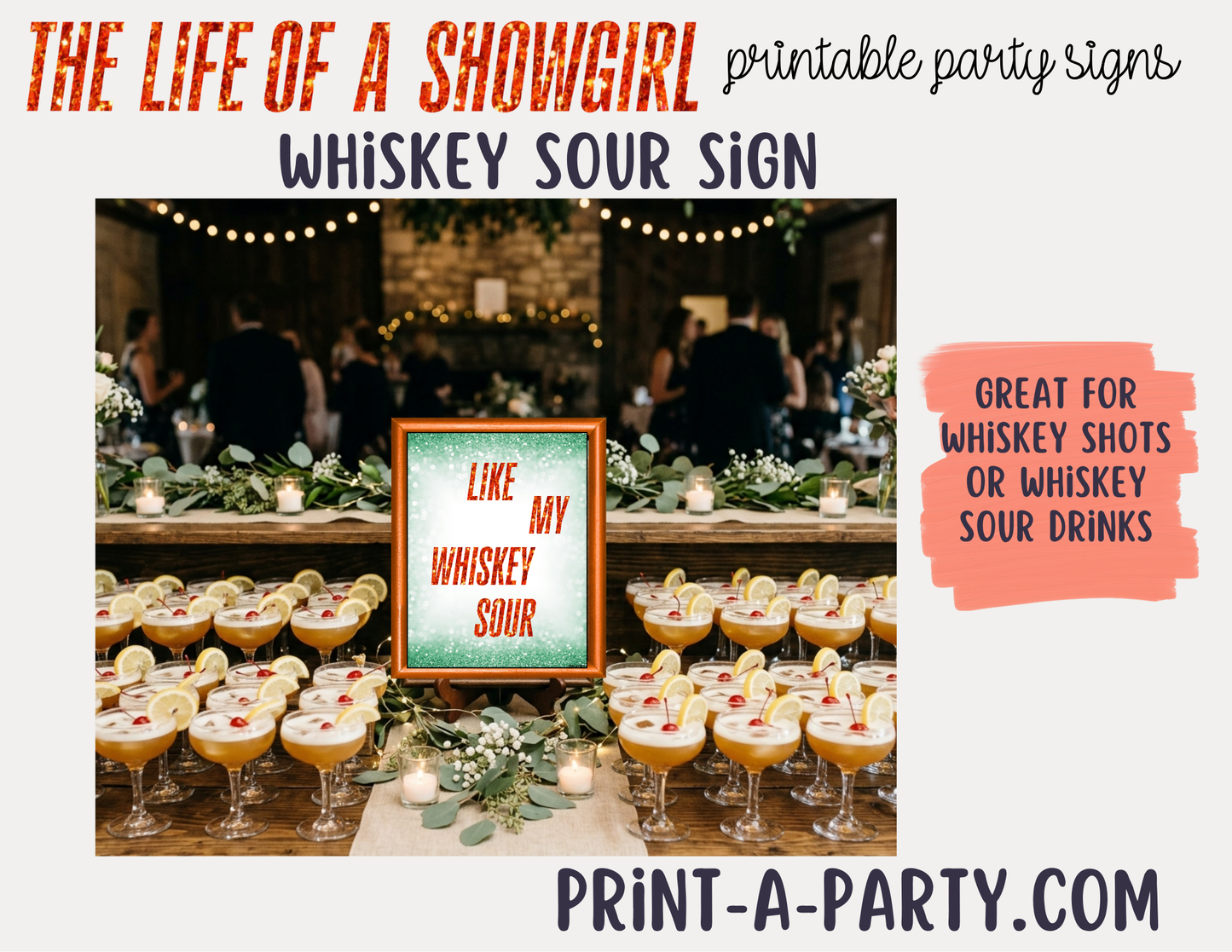 Taylor Swift Printable Life of A Showgirl Party Signs, Party Food or Favor Decor, Lyric Signs, 8x10 Instant Download PDF