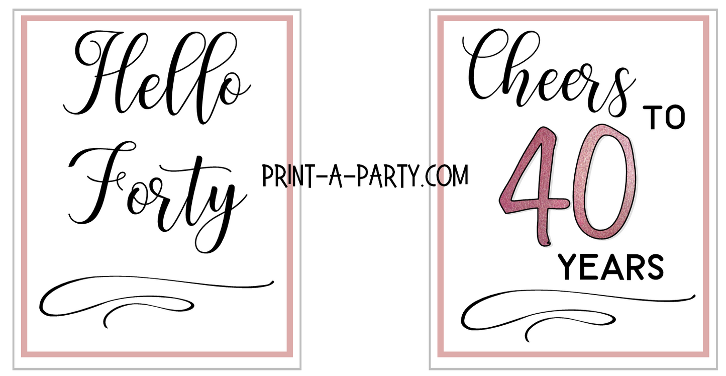 WINE LABELS: 40th Birthday (6) Birthday Wine | 40th Birthday Gift Idea | 40th Birthday Wine