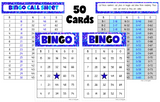 BINGO: Stars | Classrooms | Parties | Birthday | 30, 40, or 50 cards - INSTANT DOWNLOAD