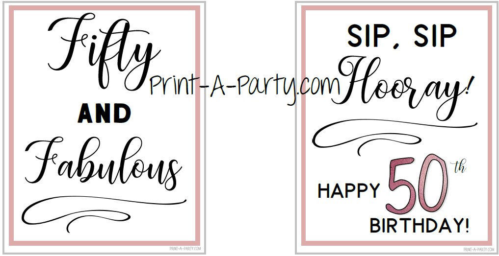 WINE LABELS: 50th Birthday (6) Birthday Wine | 50th Birthday Gift Idea | 50th Birthday Wine