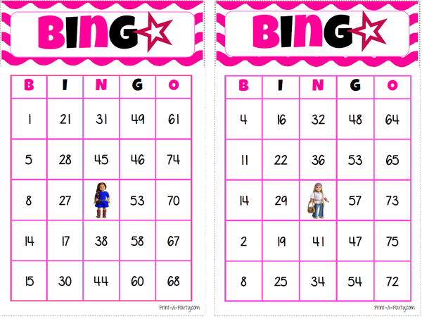 American online girl bingo