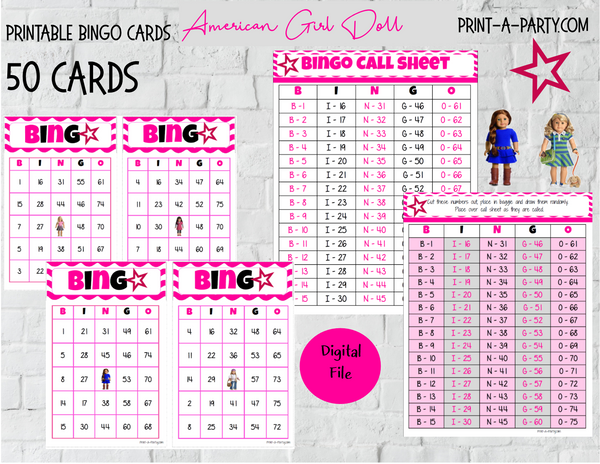American girl outlet bingo