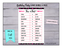 GAME BUNDLE: Birthday Party Game Bundle | Star Theme | Star Party | INSTANT DOWNLOAD |