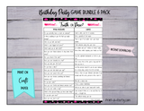 GAME BUNDLE: Birthday Party Game Bundle | Star Theme | Star Party | INSTANT DOWNLOAD |
