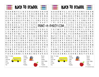 WORD SEARCH BUNDLE: Classroom | Teachers | 8 Pack: 1st Day, Fall, Math, Science, Holidays, Winter, Spring, Last Day