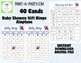 BINGO Baby Shower Gift Bingo Game - choose your theme and size