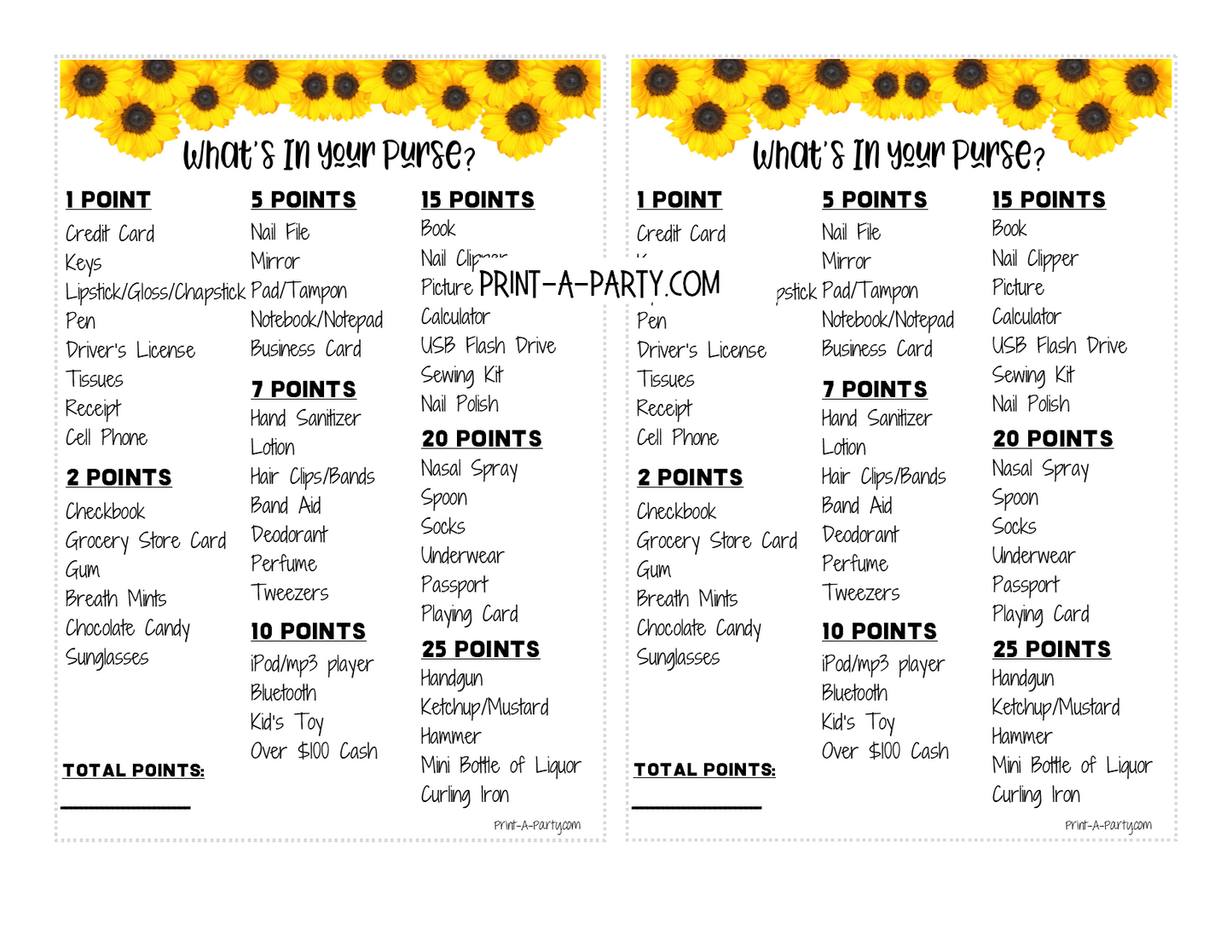 GAMES for Baby Shower | Sunflowers Baby Shower Theme | Baby Shower Games | INSTANT DOWNLOAD