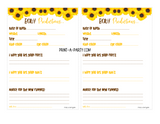 GAMES for Baby Shower | Sunflowers Baby Shower Theme | Baby Shower Games | INSTANT DOWNLOAD