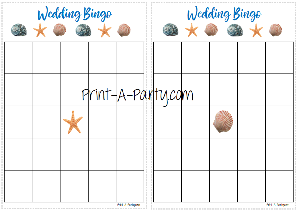 BINGO | Bridal Wedding Shower Gift Bingo Game | Blank Bridal Wedding Shower Bingo Game | Same Sex Wedding Shower Activities