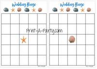 BINGO | Bridal Wedding Shower Gift Bingo Game | Blank Bridal Wedding Shower Bingo Game