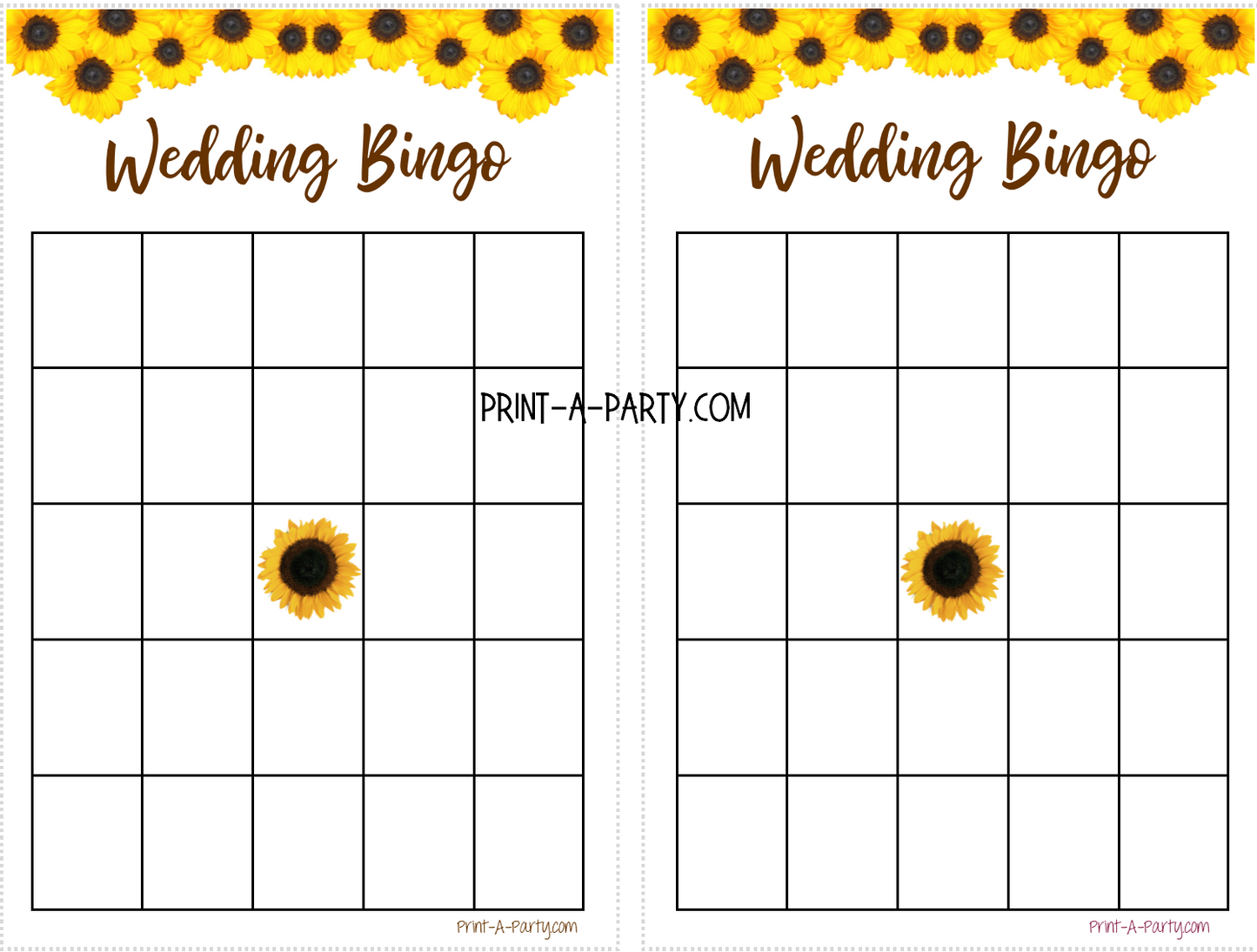 BINGO | Bridal Wedding Shower Gift Bingo Game | Blank Bridal Wedding Shower Bingo Game | Same Sex Wedding Shower Activities