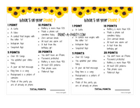 GAME BUNDLE: Birthday Party Game Bundle | Sunflower Theme | Sunflower Party | INSTANT DOWNLOAD |