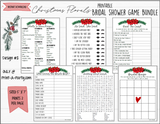 GAME BUNDLE: Bridal Shower Game Bundle 6 Pack | Christmas Bridal Theme | Holiday Bridal Theme | INSTANT DOWNLOAD