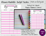 Budget Expense Bills Finance Tracking Page | Classic Happy Planner | Planner Printable