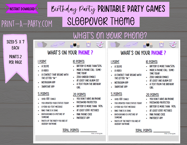 Adult Birthday Party Games Bundle Printable Adult Party 