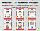 CLASSROOM DECOR | COVID-19 Classroom Reminders | Pandemic School | Coronavirus Classroom Mom