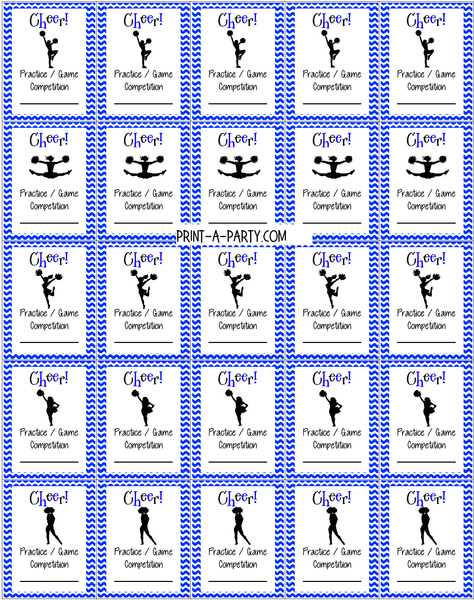 PLANNER STICKERS:  Cheerleading | Activity Boxes | Sports | INSTANT DOWNLOAD Fits a variety of planners!