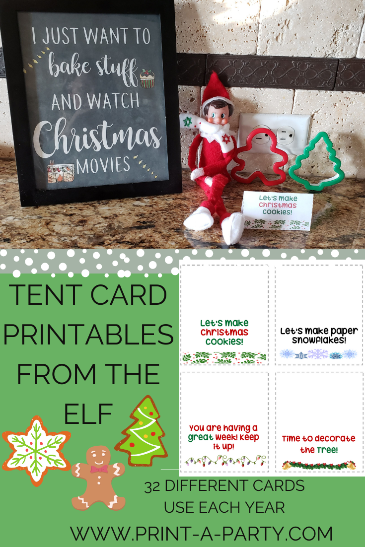 ELF NOTE CARDS | 32 Elf Notes | Christmas | Elf Note Tent Cards | Christmas Behavior | Christmas Activities