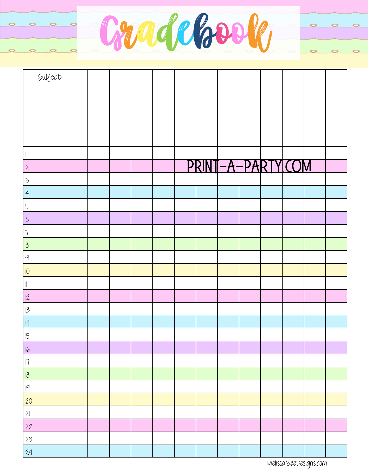 PLANNER: Teacher Planner | Gradebook | Binder Pages | Pastel Design