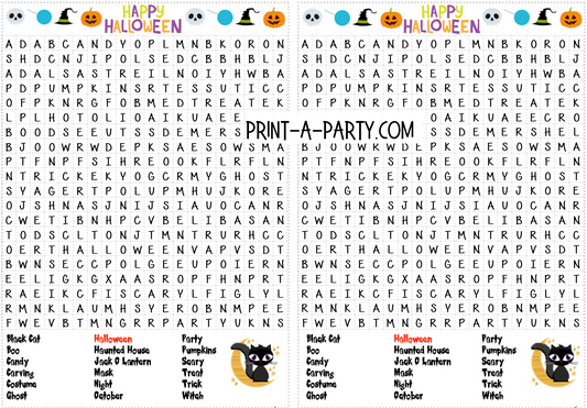 WORD SEARCH: Halloween | Halloween Game | Printable | Party Classroom Game | INSTANT DOWNLOAD