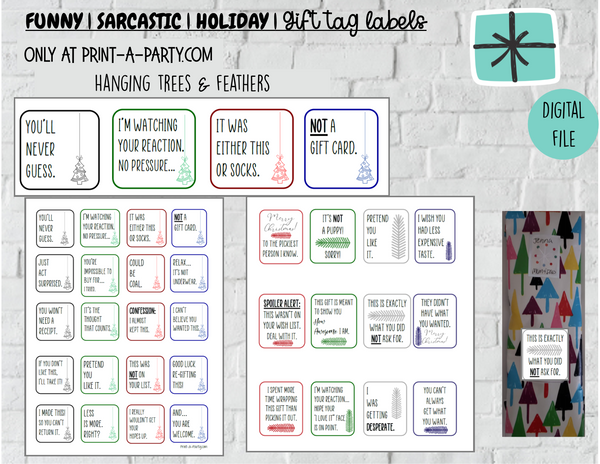 Smartass & Sass - Hilarious Holiday Gift Labels #1
