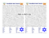 WORD SEARCH: Hanukkah | Parties | Classrooms | Holiday gathering | INSTANT DOWNLOAD