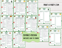DIY Cookbook | CHRISTMAS Recipe Collection | PRINTABLE OR EDITABLE | Planner  | Meal Plan | Planner Recipes | Binder Recipes
