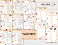 DIY Cookbook | THANKSGIVING Recipe Collection | Printable or Editable | Planner  | Meal Plan | Planner Recipes | Binder Recipes