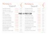 MOMMY OR DADDY? Game for Baby (GIRL) Showers - INSTANT DOWNLOAD