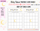 GAMES for Baby Shower | Moon and Stars Baby Girl Shower Theme | Celestial Baby Shower Theme | Baby Shower Games | Moon | Stars | INSTANT DOWNLOAD