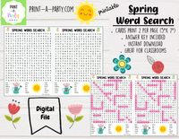WORD SEARCH: Spring | Classroom | Teachers - INSTANT DOWNLOAD