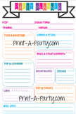 Party Planning Checklist Page | Birthday Party Checklist | Classic Happy Planner | Planner Printable