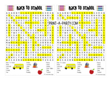 WORD SEARCH: 1st Day of School | Classroom | Teachers | Back to School | INSTANT DOWNLOAD