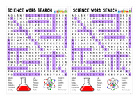 WORD SEARCH: Science Theme | Classroom | Teachers - INSTANT DOWNLOAD