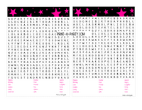 WORD SEARCH: Stars | Birthday Party | Games - INSTANT DOWNLOAD