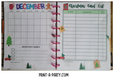 Christmas Planning Pages - Planner Size | Planner Printable | Planner Inserts | Classic Happy Planner | Christmas Organization